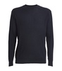 Virgin Wool-Blend Ribbed Sweater
