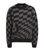 x Belstaff Wool-Blend Chequerboard Sweater