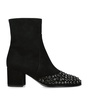 Suede Embellished Ankle Boots 60