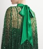Embellished-Cape Zenon Mini Dress