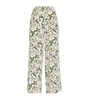 Silk Print Trousers
