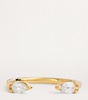 Yellow Gold and Diamond Orbit Ring