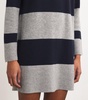 Wool-Cashmere Striped Mini Dress