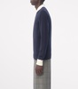 Cotton VLogo-Button Polo Sweater