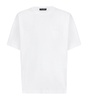 Cotton Leather-Logo T-Shirt