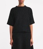 Sequinned Short-Sleeve Sweater