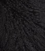 Wool Mongolian Fur Collar Cropped Blazer