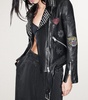 Leather College Biker Jacket