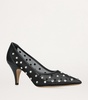 Mesh-Rhinestone River Iconic Pumps 75