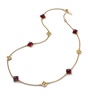 Gold Vermeil and Crystal Médicis Red Necklace
