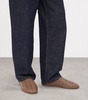 Leather Intrecciato Weave Slip-On Shoes
