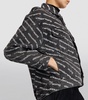 Asymmetric-Hem Logo Print Jacket