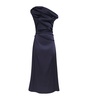 Stretch-Silk Asymmetric Phare Midi Dress