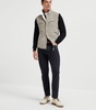 Leather Reversible Padded Gilet