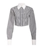 Stripe Cropped Shirt