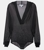 Sheer hooded bodysuit