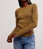 easy does it longsleeve top in military olive