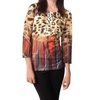 call of the wild tunic in gold multi