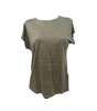 linen boatneck t shirt in olive