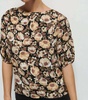luisa drape top in night floral