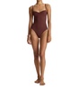 dylan one piece swimsuit in carob