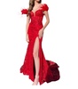 sequin leaf lace embroidered gown