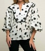 roxy blouse in black forest