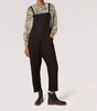linen jumpsuit in black