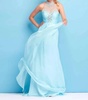 flowy dress in aqua
