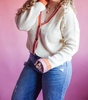 clear skies sweater in cream multi