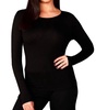 scoop top in black