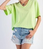 the emma jo top - plus in lime