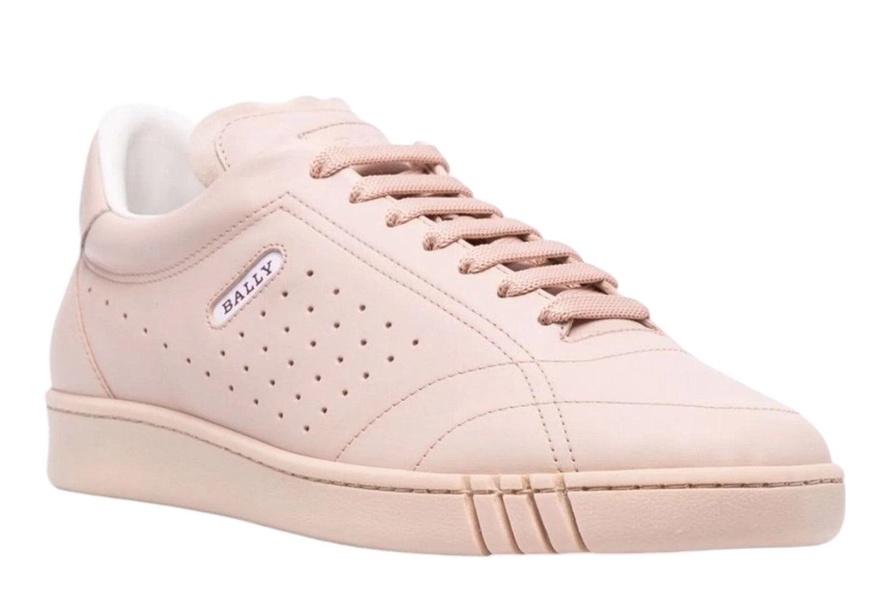 winner 6239934 women's poudre calf plain leather sneakers