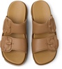 Brown Synthetic Sandals for Men.