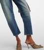 High-rise barrel-leg jeans