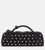 Le Teckel studded suede tote bag