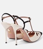 Camille 105 leather and suede pumps