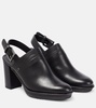 Clos leather slingback pumps
