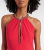 Fernet halterneck cady gown