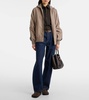 Louis suede slingback flats