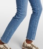 High-rise skinny jeans