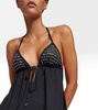 Embellished halterneck minidress