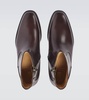 Polished leather ankle boots