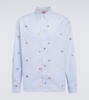 Pixel striped cotton shirt