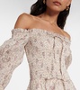 Floral off-shoulder cotton top