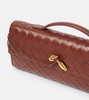 Andiamo Knot Intrecciato leather clutch