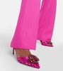Crystal Margarita slingback pumps