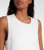 Aureo linen twill midi wrap dress