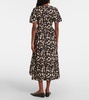 Callas printed cotton poplin midi dress