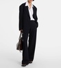 Pinstripe wide-leg pants